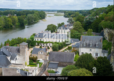 Overlooking the River Loire from Chateau d'Amboise, Amboise, Loire ...