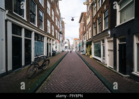 A narrow alley in Amsterdam, Netherlands. Stock Photo