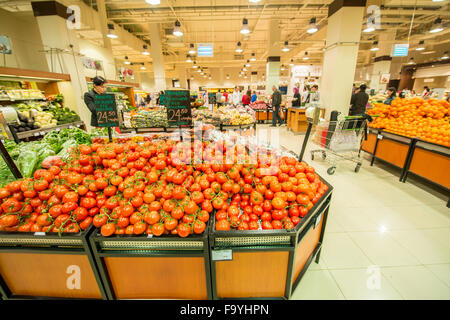 Dubai - JANUARY 7, 2014: Dubai Supermarket Waitrose on January 7 in Dubai, UAE. Dubai Supermarket Waitrose is the largest superm Stock Photo