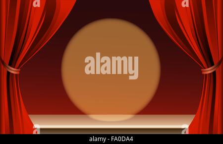 A vector illustration of empty theater stage Stock Vector Image & Art ...