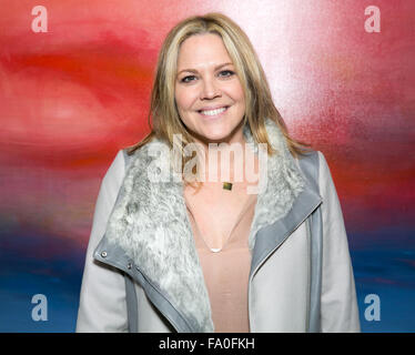 Celebrities attend Steve Janssen's Brain Change one night solo exhibition at De Re Gallery.  Featuring: Mary McCormack Where: Los Angeles, California, United States When: 17 Nov 2015 Stock Photo