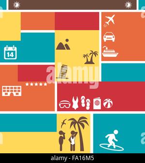 Choose Your Best Summer Vacation. Tourist Brochure Stock Vector