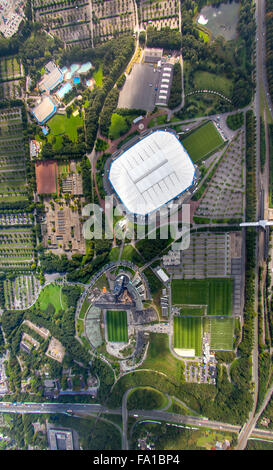 Construction in the Park Stadium, Schalke Arena, Veltins Arena, Schalke Stadium, Park stadium, vertical images of the Arena Stock Photo