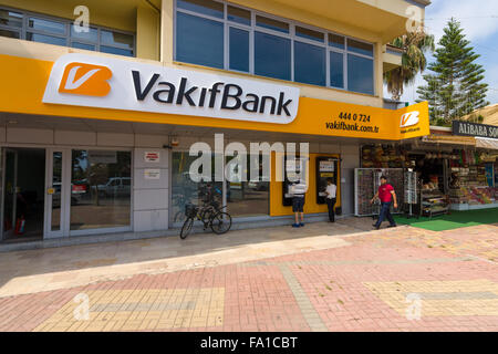 KONAKLI, TURKEY - JULY 10, 2015: Bank branch VakifBank. VakifBank is the fifth largest bank in Turkey Stock Photo