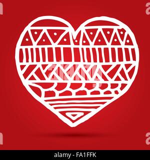 Red heart icon on white background. Love logo heart illustration Stock  Vector Image & Art - Alamy