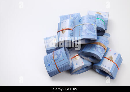 Malaysia Ringgit one Ringgit rolled up Stock Photo - Alamy