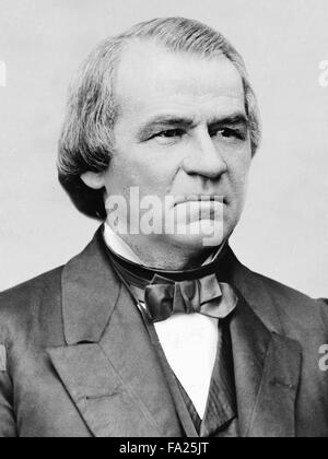 Andrew Johnson (December 29, 1808 – July 31, 1875) was the 17th President of the United States, serving from 1865 to 1869. Stock Photo