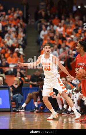 Syracuse, NY, USA. 19th Dec, 2015. Cornell forward David Onuorah (0 ...