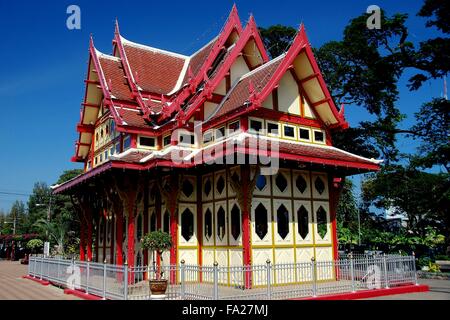 Hua Hin, Thailand:  The Royal Waiting Room at the Hua Hin Train station built in the 1920's * Stock Photo