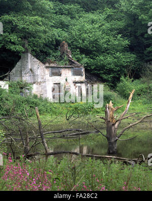 An abandoned cottage at Broseley, Ironbridge, Shropshire, England, UK Stock Photo