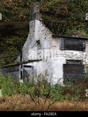 An abandoned cottage at Broseley, Ironbridge, Shropshire, England, UK Stock Photo