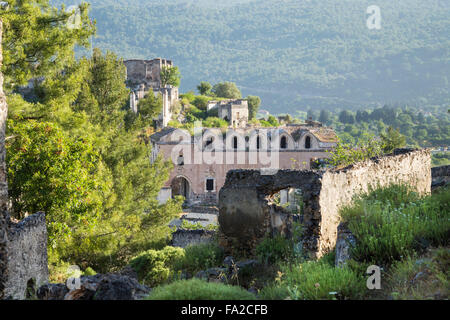 Church in old village Kayakoy, Turkey Stock Photo - Alamy