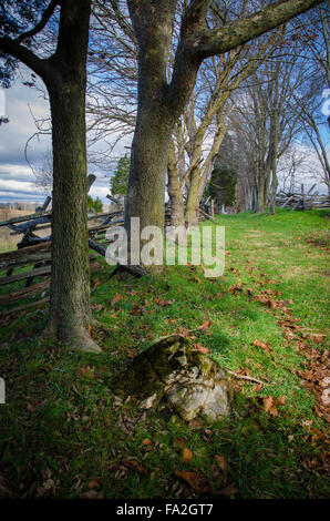 Antietam Battlefield Walking Path Stock Photo