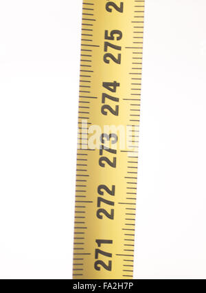 Measuring tape metal ruler showing measuement in centimeters (cm ...