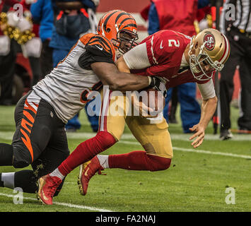 Cincinnati Bengals defensive tackle Geno Atkins (97) against the San  Francisco 49ers during an NFL football game in Santa Clara, Calif., Sunday,  Dec. 20, 2015. (AP Photo/Eric Risberg Stock Photo - Alamy