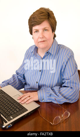 Woman Working From Home Stock Photo