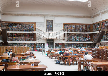 The State Library of New South Wales, on Macquarie street,Sydney,Australia, pictured the main reading room Stock Photo