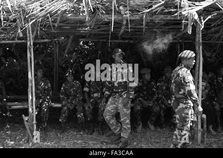 West Papua. 29th May, 2015. OPM soldiers during an military drill in one of the several OPM headquarters inside the jungles of West Papua © Rohan Radheya/ZUMA Wire/Alamy Live News Stock Photo