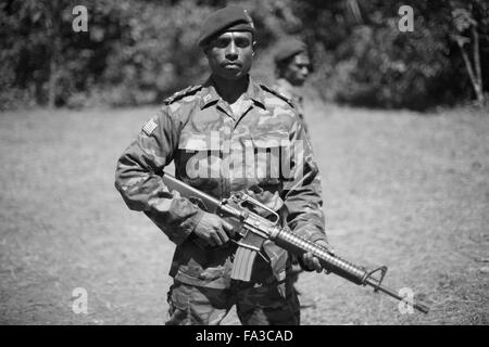 West Papua. 29th May, 2015. An OPM soldier poses during an military drill © Rohan Radheya/ZUMA Wire/Alamy Live News Stock Photo
