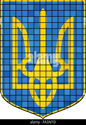 Coat of arms of Ukraine Stock Vector