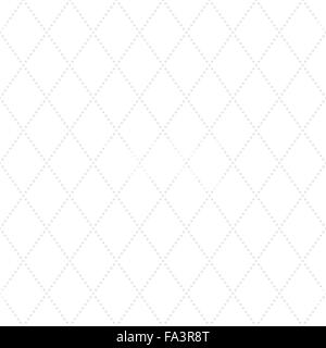 Geometric repeating ornament with diagonal silver dots. Seamless abstract modern pattern Stock Photo