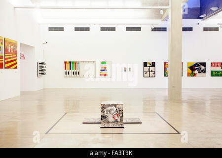 Interior gallery in the Sao Paulo Museum of Contemporary Art (MAC), Sao Paulo, Brazil, South America Stock Photo