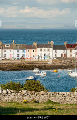 View of the harbour, Isle of Whithorn, Dumfries and Galloway, Scotland, UK Stock Photo