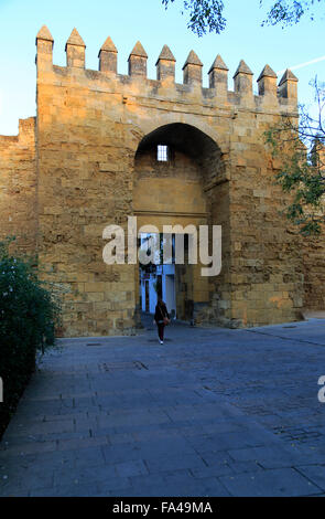 Old city west gate entrance, Puerta de Almodovar, Cordoba, Spain Stock Photo