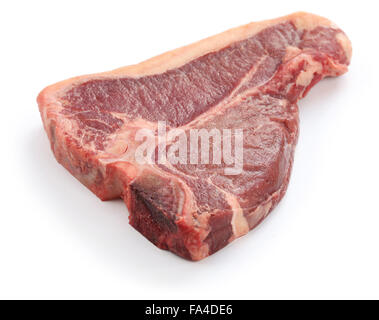raw beef steak isolated on white background Stock Photo - Alamy