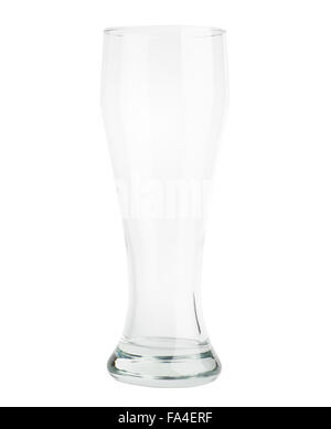Empty beer glass Isolated on white background Stock Photo