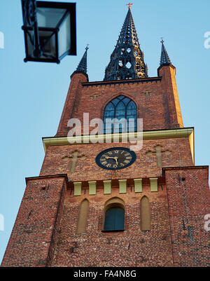 Campanile and spire of Riddarholmskyrkan church Riddarholmen island Stockholm Sweden Scandinavia Stock Photo