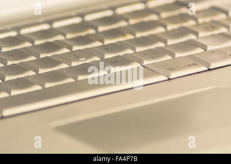 detail of a keyboard's old notebook Stock Photo