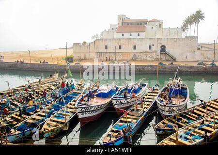 Ghana slave castle in Cape Coast Stock Photo