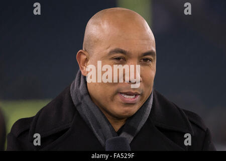 Philadelphia, Pennsylvania, USA. 20th Dec, 2015. NBC Sports Hines Ward looks on prior to the NFL game between the Arizona Cardinals and the Philadelphia Eagles at Lincoln Financial Field in Philadelphia, Pennsylvania. The Arizona Cardinals won 40-17. The Arizona Cardinals clinch the NFC West Division. Christopher Szagola/CSM/Alamy Live News Stock Photo