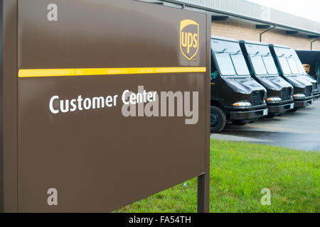 UPS center in Manchester NH Stock Photo