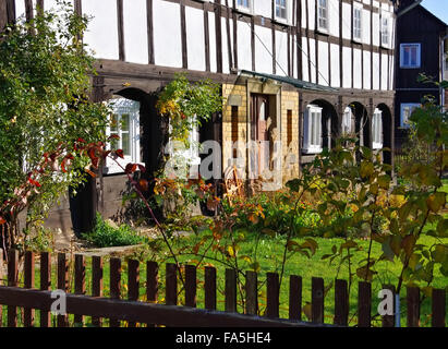 Umgebindehaus - half-timbered house 11 Stock Photo