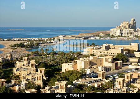 Al Jazirah al Hamra heritage old village ruins in the UAE Stock Photo ...