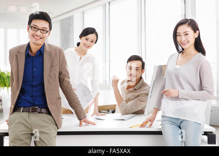 Business team working in the Office Stock Photo