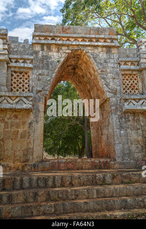 El Arco (The Arch), Labna, Mayan Ruins, Yucatan, Mexico Stock Photo