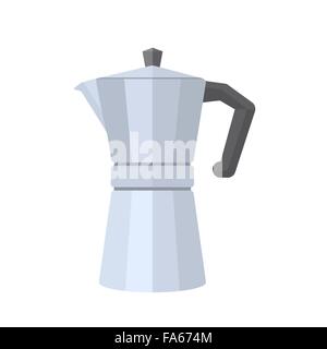 Classic metal coffee maker Royalty Free Vector Image