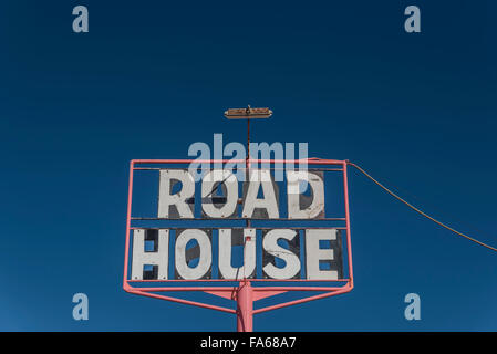 Road House sign in the Australian Outback Stock Photo