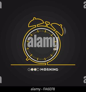 Vector illustration of alarm clock for your design Stock Vector