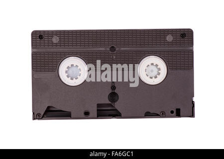 VHS video tape cassette isolated Stock Photo