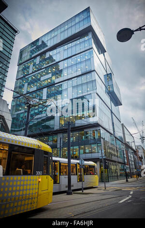 1 New York St, Manchester,a high rise modernist office building designed by Denton Corker Marshall, the building is situated on Stock Photo