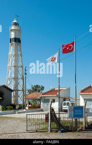Türkei, westliche Schwarzmeerküste, Provinz Samsun, Bafra, Leuchtturm an der Mündung des Kizilirmak Stock Photo