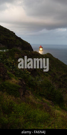 This lighthouse sends a beam of light out to the Pacific Ocean for ...