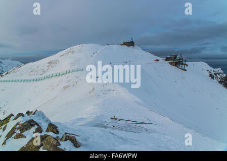 View from Kasprowy Wierch above the clouds Stock Photo