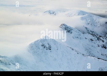 View from Kasprowy Wierch above the clouds Stock Photo