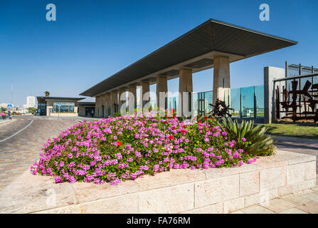 The entrance to the Knesset building in West Jerusalem, Israel, Middle East. Stock Photo