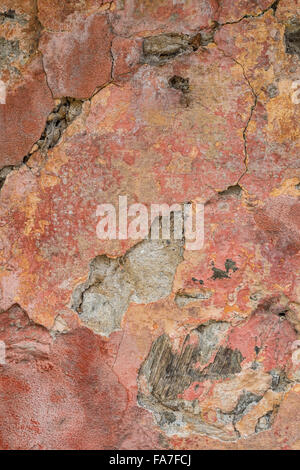 Full frame take of a weathered ocher sandstone Stock Photo